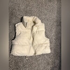 Kids Cream Puffer Jacket